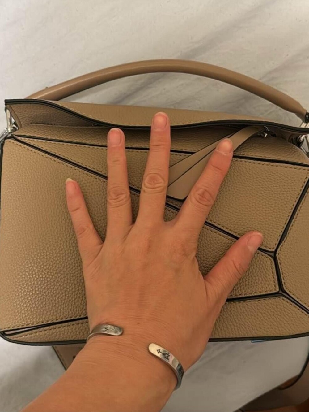 NEW & NEVER WORN Geometric Top-Handle Bag Crossbody Tote Shoulder Handbag + Stra